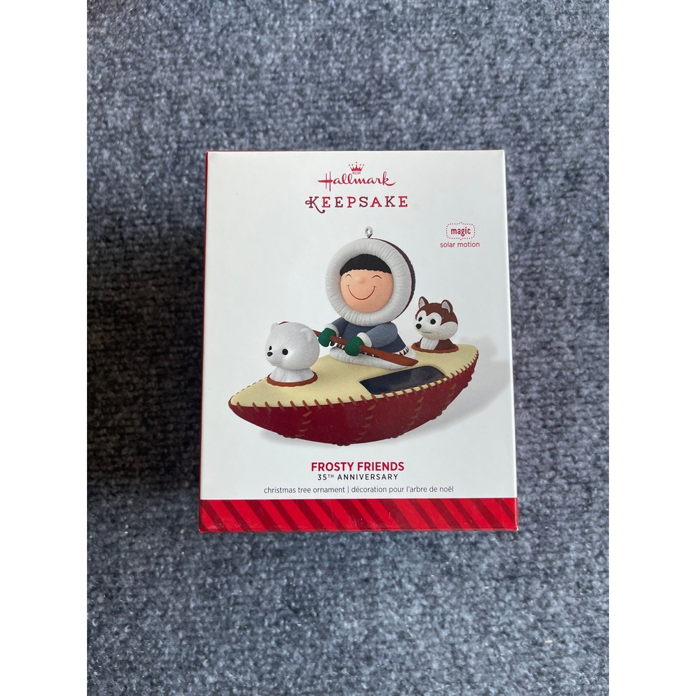 Hallmark Keepsake Frosty Friends 35th Anniversary Solar Motion Ornament 2014